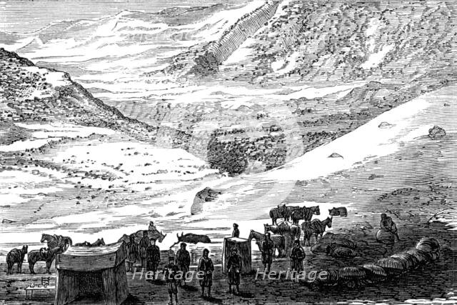 The Mission to Yarkund and Kashgar: the Sasser Pass, 1874. Creator: Unknown.