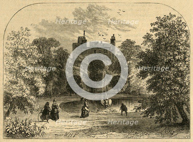 'Drapers' Hall Garden (1860)', 1897. Creator: Unknown.