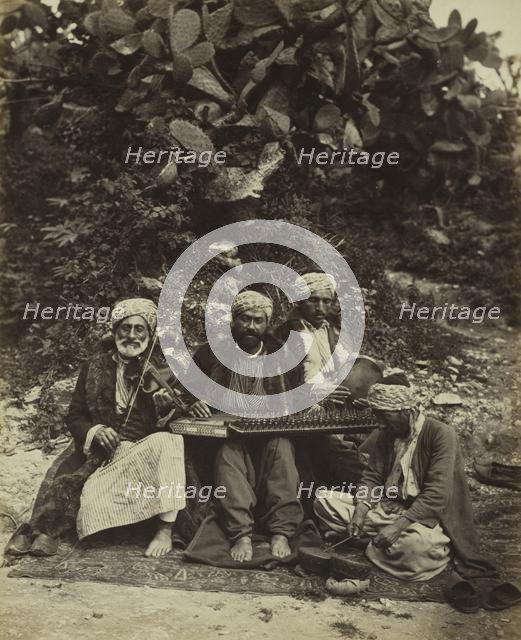 Arab Musicians, 1864. Creator: Ludovico Wolfgang Hart (British).