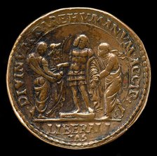 The Marquess Giving Alms [reverse], probably 1484/1506. Creator: Gian Marco Cavalli.