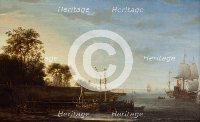 Stretch of Coast by the Zuiderzee, late 1600s or early 1700s. Creator: Simon de Vlieger.