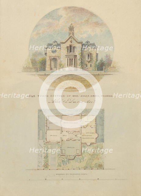 Kirri Cottage for Julia Jackson Davis, 1849. Creator: Alexander Jackson Davis.