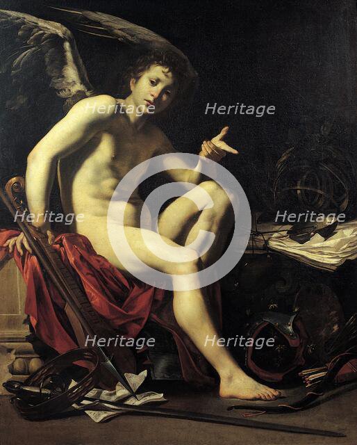 Amor Victorious, 1624. Creator: Riminaldi, Orazio (1593-1630).