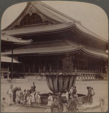 'Higashi Hongwanji, largest Buddhist temple in Japan just rebuilt, Kyoto', 1904.  Artist: Unknown.