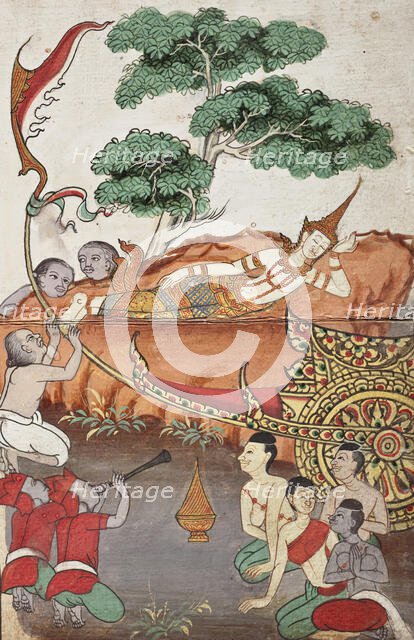 Phra Malai Manuscript (image 4 of 21), between c1860 and c1880. Creator: Unknown.