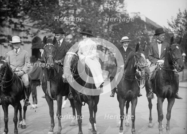 Riding And Hunt Club - Group, 1915. Creator: Harris & Ewing.
