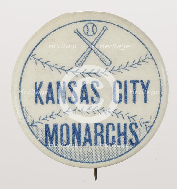 Pinback button for the Kansas City Monarchs, 1920 - 1965. Creator: Unknown.