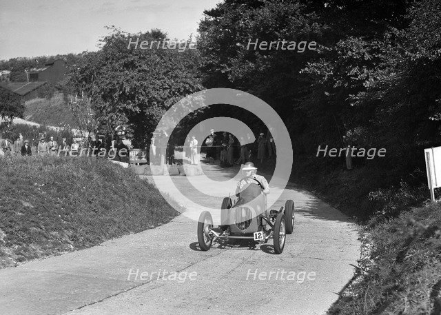 Sumner Special of RAC Sumner competing in the VSCC Croydon Speed Trials, 1937. Artist: Bill Brunell.