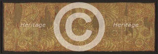 Cloth of Gold: Displayed Falcons, mid 1200s. Creator: Unknown.