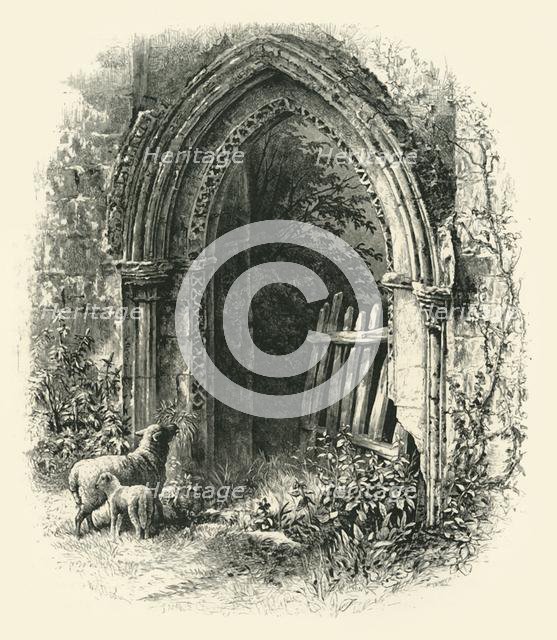 'Doorway at Rivaux Abbey', c1870.