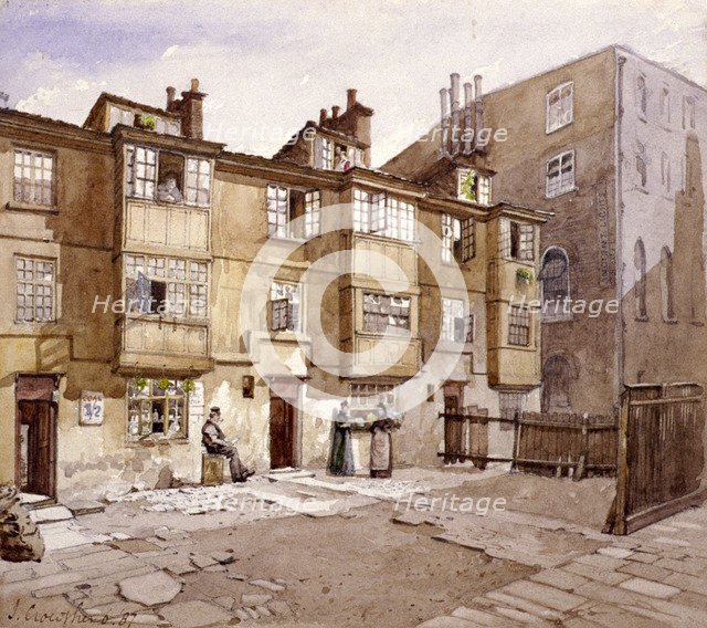 Paul's Alley, Australia Avenue, London, 1887. Artist: John Crowther
