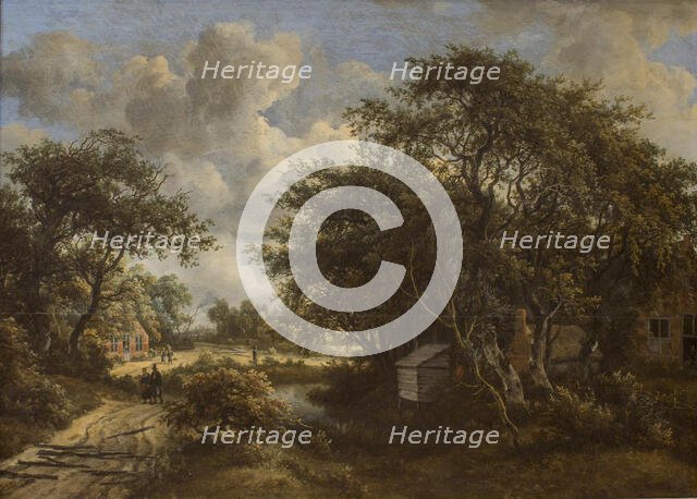 A Village among Trees, 1653-1709. Creator: Meindert Hobbema.