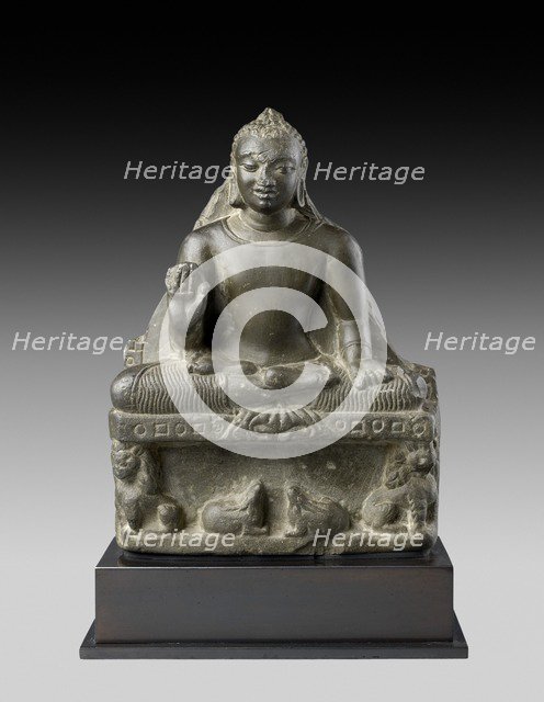 Seated figure of the Buddha, 5th - 6th century. Artist: Unknown.