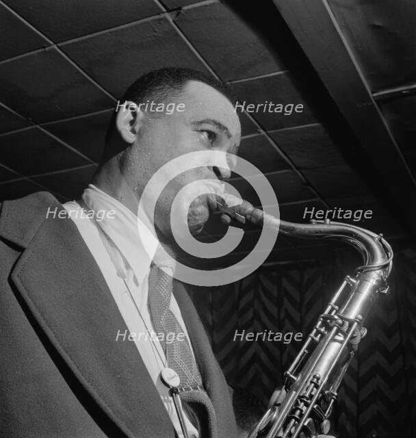 Portrait of Arnett Cobb, Downbeat, New York, N.Y., 1946. Creator: William Paul Gottlieb.