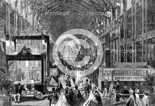 The International Exhibition: view of the Nave looking east..., 1862. Creator: Mason Jackson.