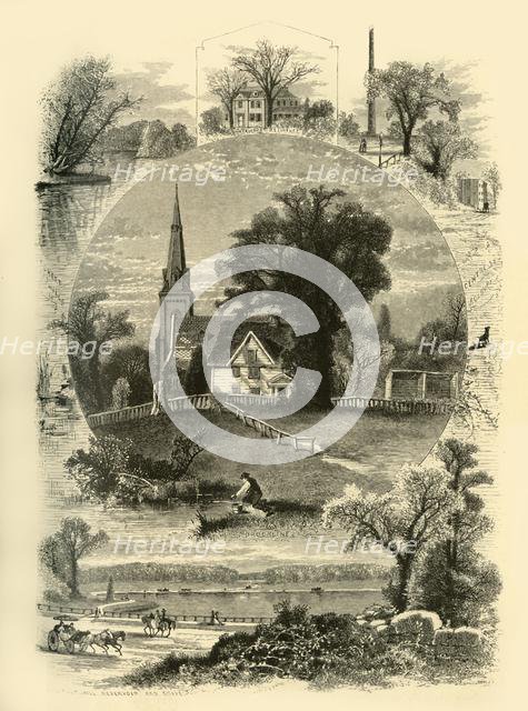 'Boston Suburbs', 1874.  Creator: John J. Harley.