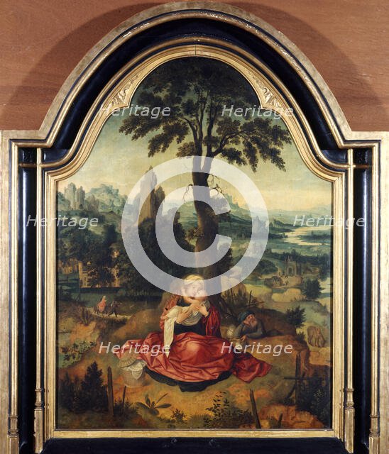 Rest on the Flight into Egypt, between 1500 and 1550. Creator: Joachim Patinir.