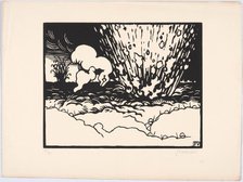 C'est la guerre (It's the war), 1915-1916. Creator: Vallotton, Felix Edouard (1865-1925).