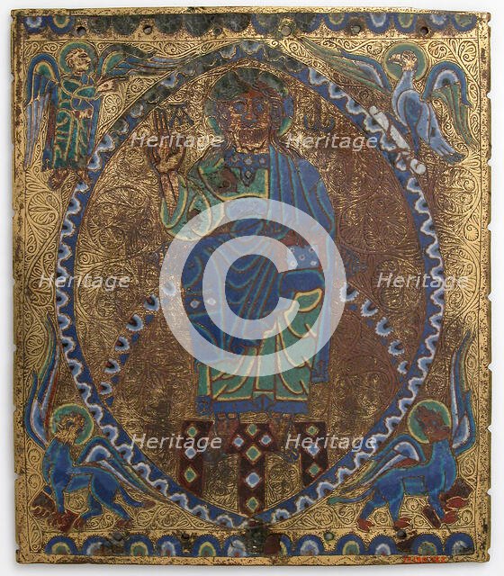 Plaque of Christ in Majesty, French, 12th-13th century. Creator: Unknown.