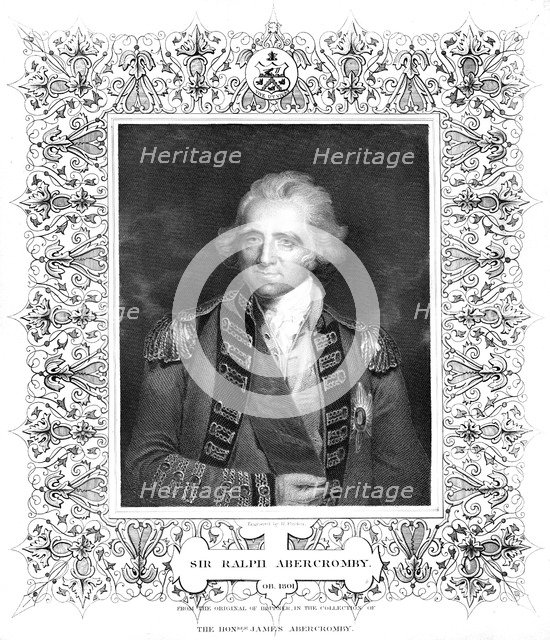 Sir Ralph Abercromby, British general.Artist: William Finden