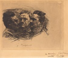 Henri Becque, 1885. Creator: Auguste Rodin.