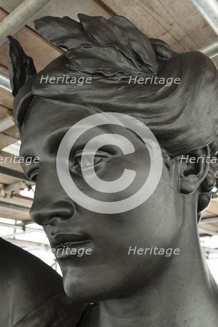 Detail, quadriga statue, Wellington Arch, Hyde Park Corner, Westminster, London, c2015. Artist: Derek Kendall.