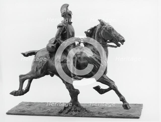 Cuirassier with Drawn Sword, modeled c. 1875 (cast after 1891). Creator: Jean Louis Ernest Meissonier.
