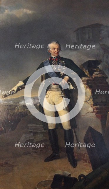 Alexander Suvorov, Russian general, (1833). Artist: Nicolas-Sébastien Frosté