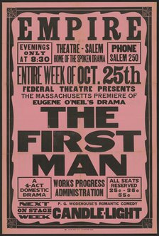 The First Man, Salem, MA, 1937. Creator: Unknown.