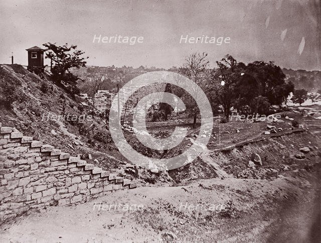 Ruins of R & P Railroad Bridge, Richmond, ca. 1865. Creator: Alexander Gardner.