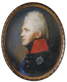 Portrait of Emperor Alexander I (1777-1825), 1805. Artist: Bossi, Johann Dominik (Domenico) (1767–1853)