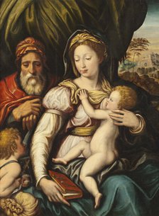 The Holy Family with the Infant St John, 16th century. Creator: Anon.