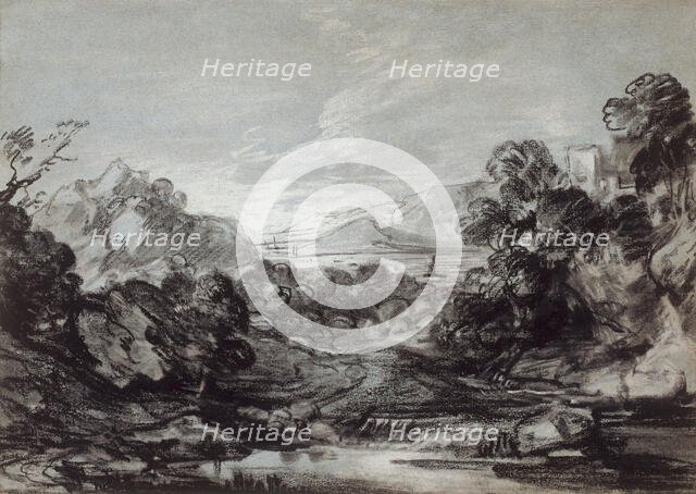 Coastal View, 1786/88. Creator: Thomas Gainsborough.