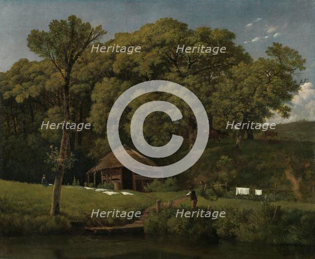 A Barn on the Bank of a Stream in Gelderland, c.1805-c.1810. Creator: Wouter Johannes van Troostwijk.