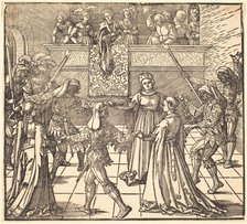 Masquerade Dance with Torches, c. 1516. Creator: Albrecht Durer.
