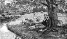 "Happy be thy Dreams!" by F. Dadd, 1881. Creator: W. I. Mosses.