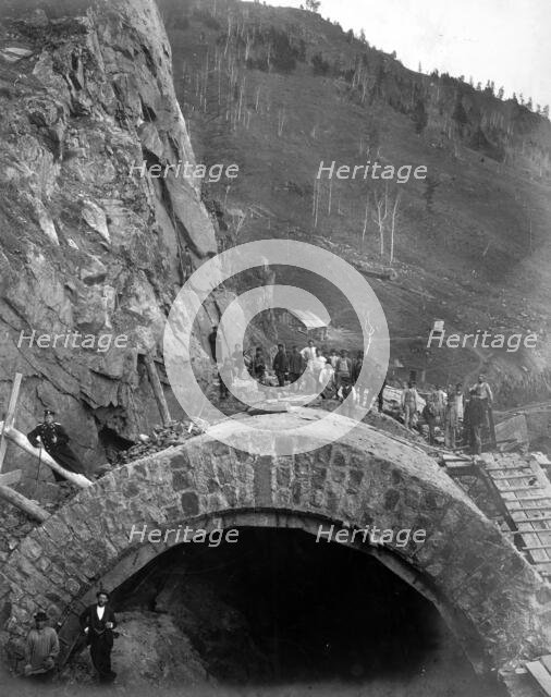 View of an Underpass Arch at Verst 15, 1900-1904. Creator: Unknown.
