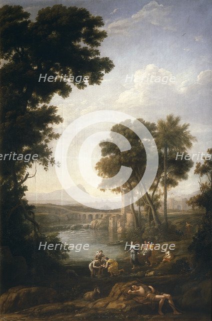 The Finding of Moses, 1639-1640. Artist: Lorrain, Claude (1600-1682)