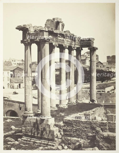 Forum Romanum, Rome, 1854/57. Creators: Bisson Frères, Louis-Auguste Bisson, Auguste-Rosalie Bisson.