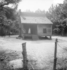 Home of turpentine worker near Cordele, Alabama, 1936. Creator: Dorothea Lange.