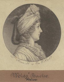 Helena Bache, 1797. Creator: Charles Balthazar Julien Févret de Saint-Mémin.