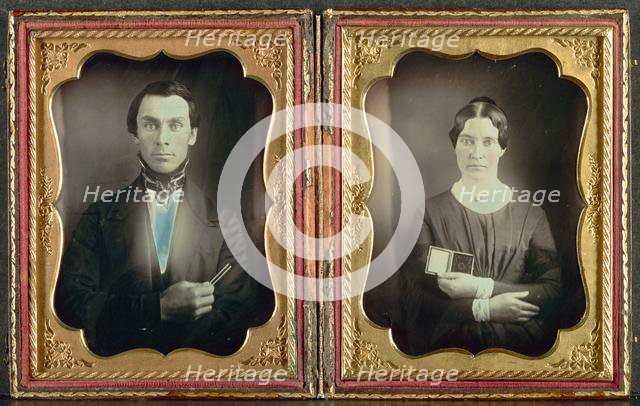 The Music Teacher and His Wife, c. 1850s. Creator: Unidentified Photographer.