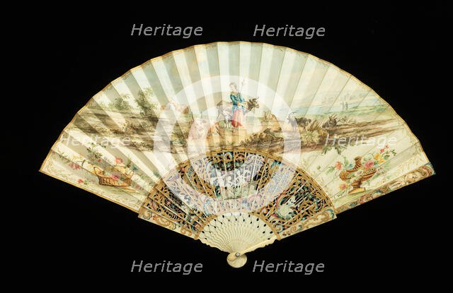 Fan, probably Scottish, second quarter 18th century. Creator: Unknown.