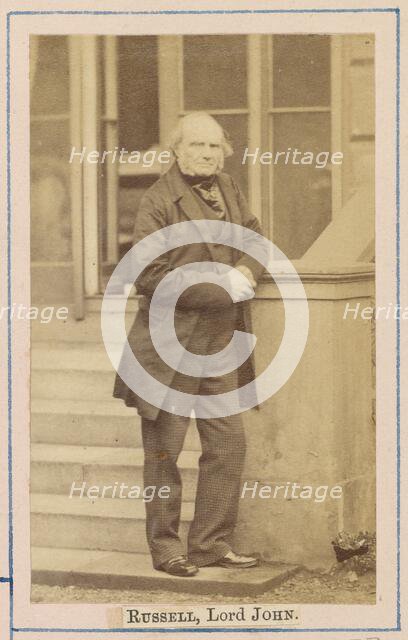 John Russell, 1st Earl Russell, about 1860-1862. Creator: Caldesi, Blanford & Co..