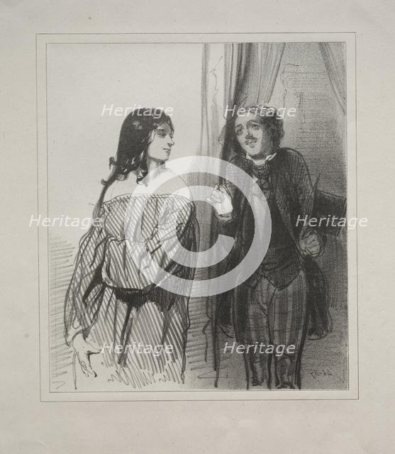 Baliverneries Parisiennes. Creator: Paul Gavarni (French, 1804-1866).