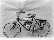 Allvelo motorcycle manufactured at Landskrona, Sweden, 1905. Artist: Unknown