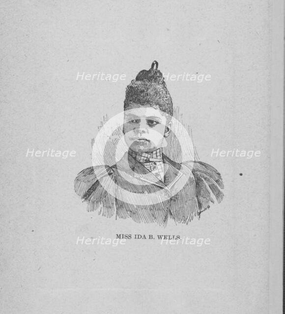 Miss Ida B. Wells, [Frontispiece], (1894?). Creator: Unknown.