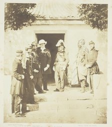 Group at Head Quarters, 1855. Creator: Roger Fenton.