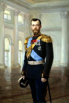 'Portrait of Emperor Nicholas II', 1900. Artist: Ernst von Liphart