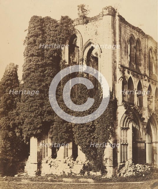 Rivaulx Abbey. General View from the South, 1850s. Creators: Joseph Cundall, Philip Henry Delamotte.